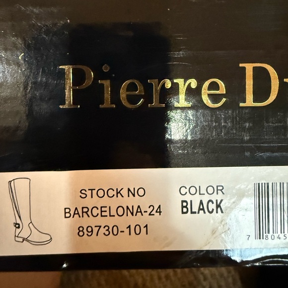 Pierre Dumas Barcelona black knee high boots Size 8M - Picture 16 of 16